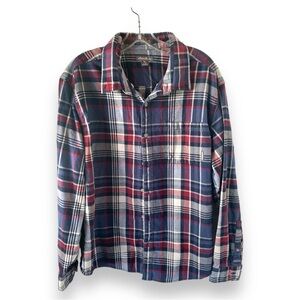 Eddie Bauer Flannel Shirt Men’s XL Plaid Long Sleeve